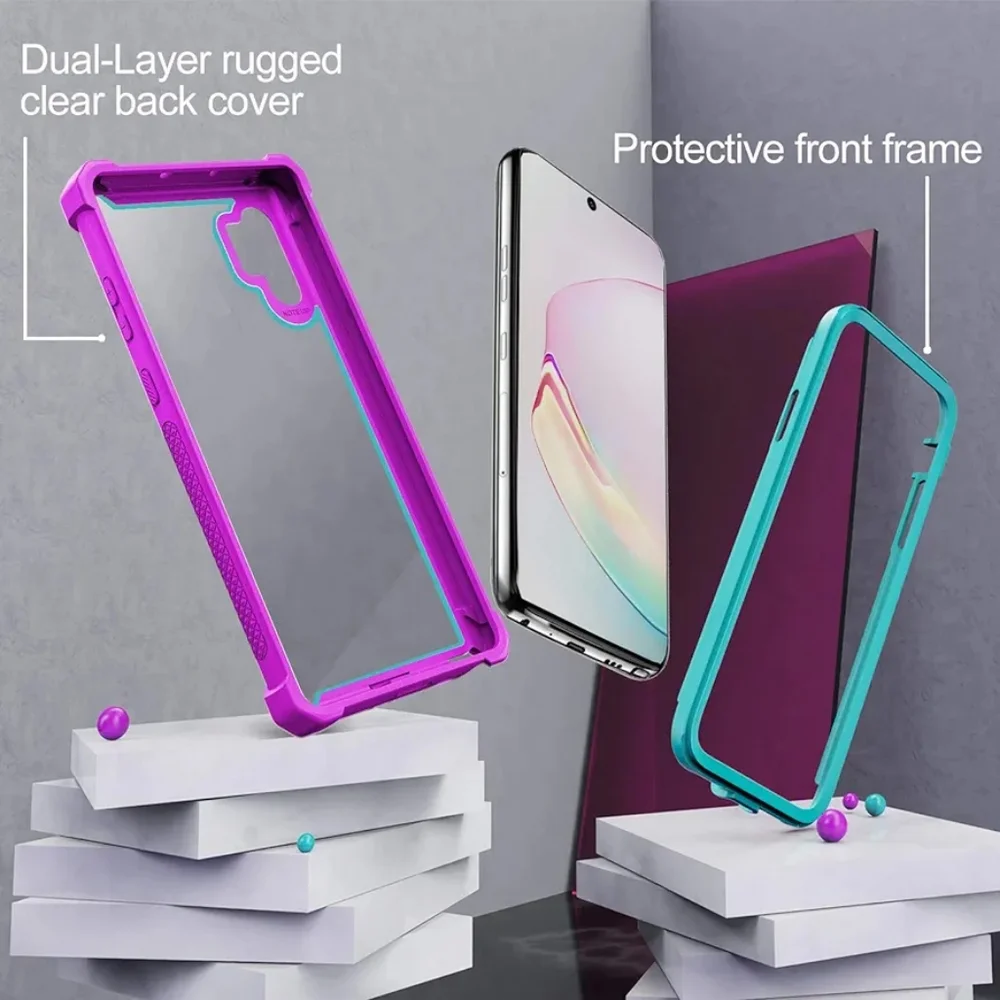 Case for Samsung Galaxy Note 10 Plus Case With Screen Protector, Full Protection